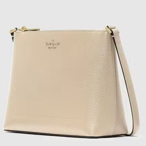 NWT Kate Spade Leila Medium Crossbody Light Sand FREE SHIPPING - Picture 3 of 6